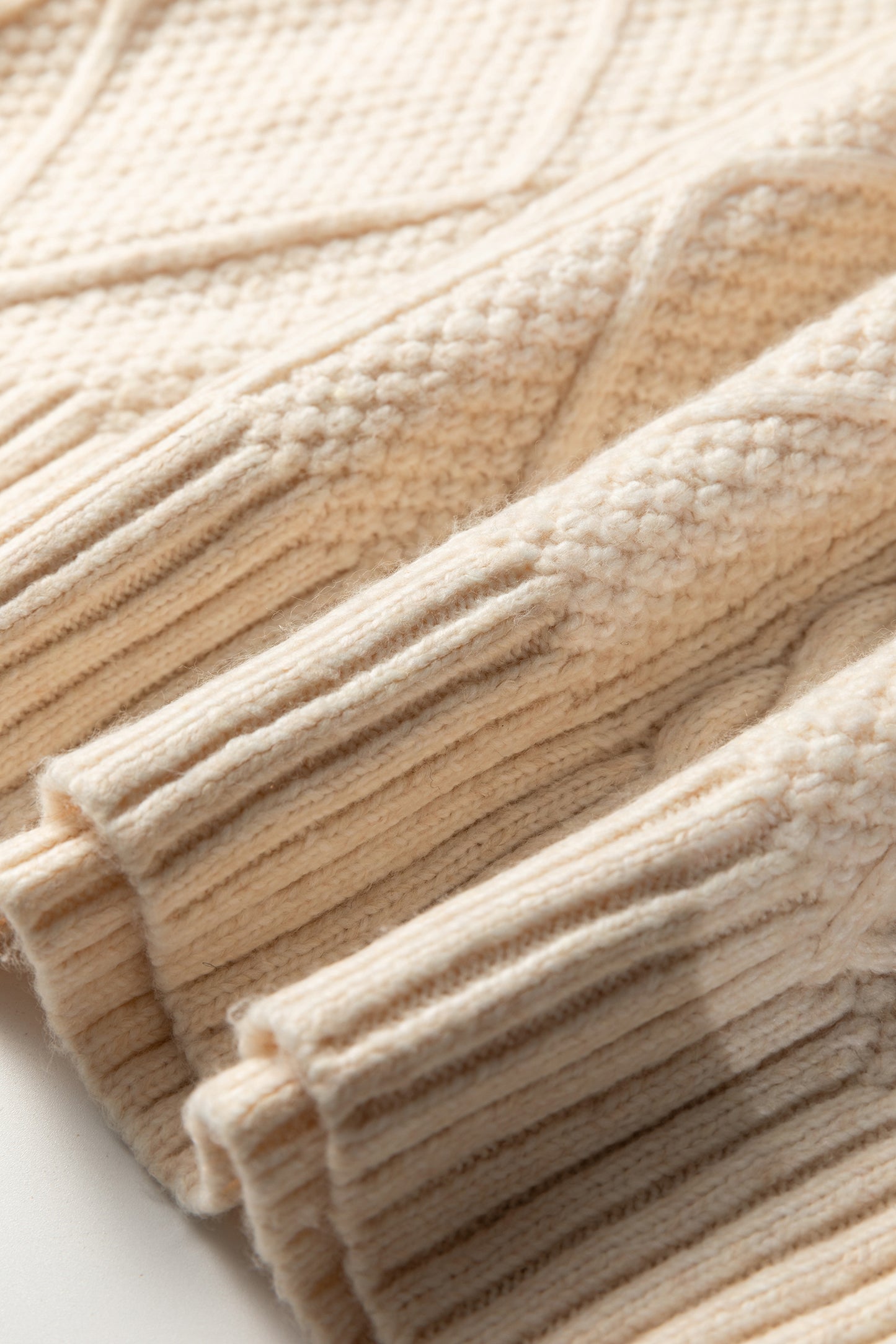 Cable Knit Drop Shoulder Sweater Dress