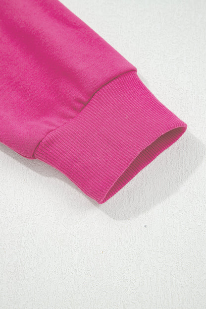 Varsity Stripe Drop Shoulder Oversized Sweatshirt