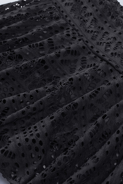 Solid Crochet Lace Bikini Swim Skirt