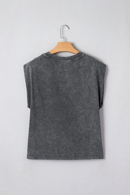 Western Cowboys & Beer Mineral Wash Tank Top