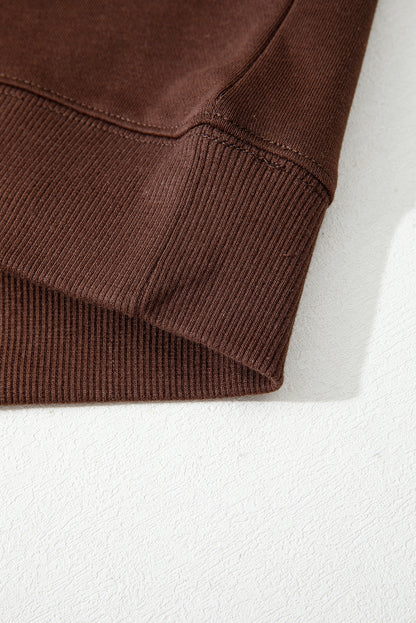 Varsity Stripe Drop Shoulder Oversized Sweatshirt