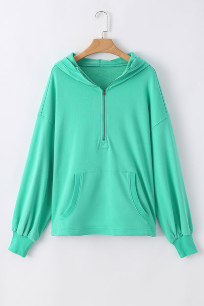 Solid Kangaroo Pocket Oversized Hoodie