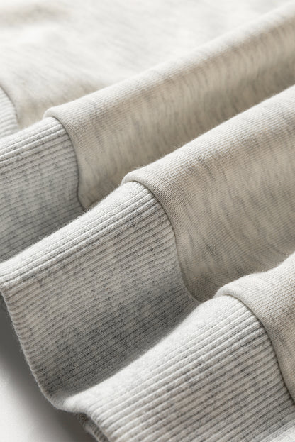 Stripe Patchwork Drop Shoulder Sweatshirt