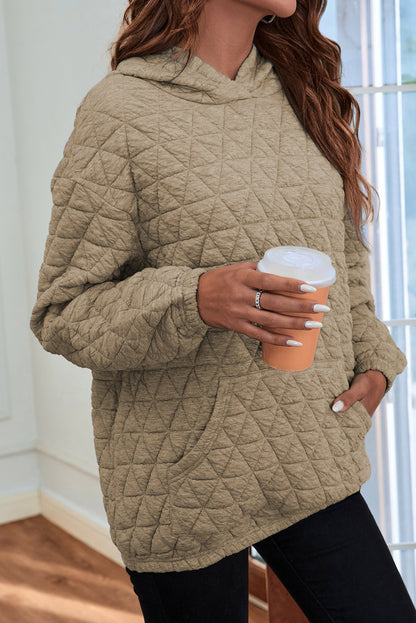 Quilted Kangaroo Pocket Hoodie