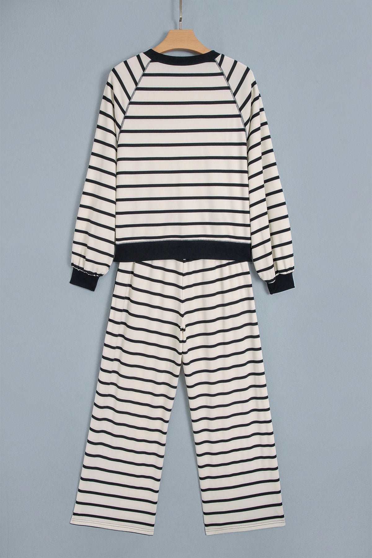 Stripe Colorblock Long Sleeve Top & Pants Set