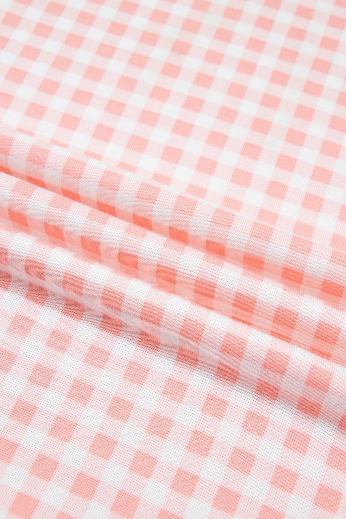 Gingham Patchwork Long Sleeve Top & Pant Set
