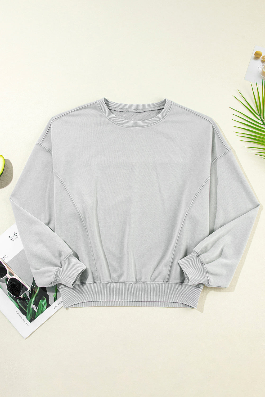 Reserve Seam Batwing Sleeve Sweatshirt