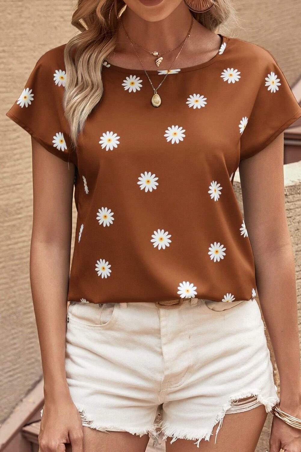 Floral Short Sleeve Top