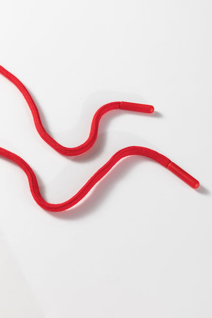 Solid V-Neck Pullover and Drawstring Pants Set