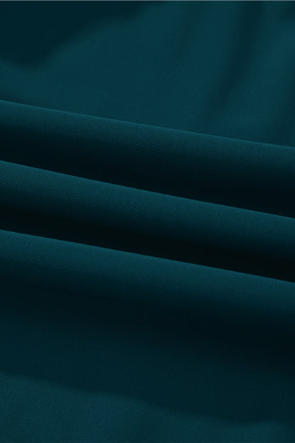 Contrast Trim Ruffle High Waist Swim Dress