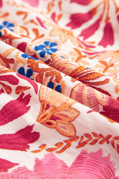 Floral Collared Long Sleeve Mini Dress