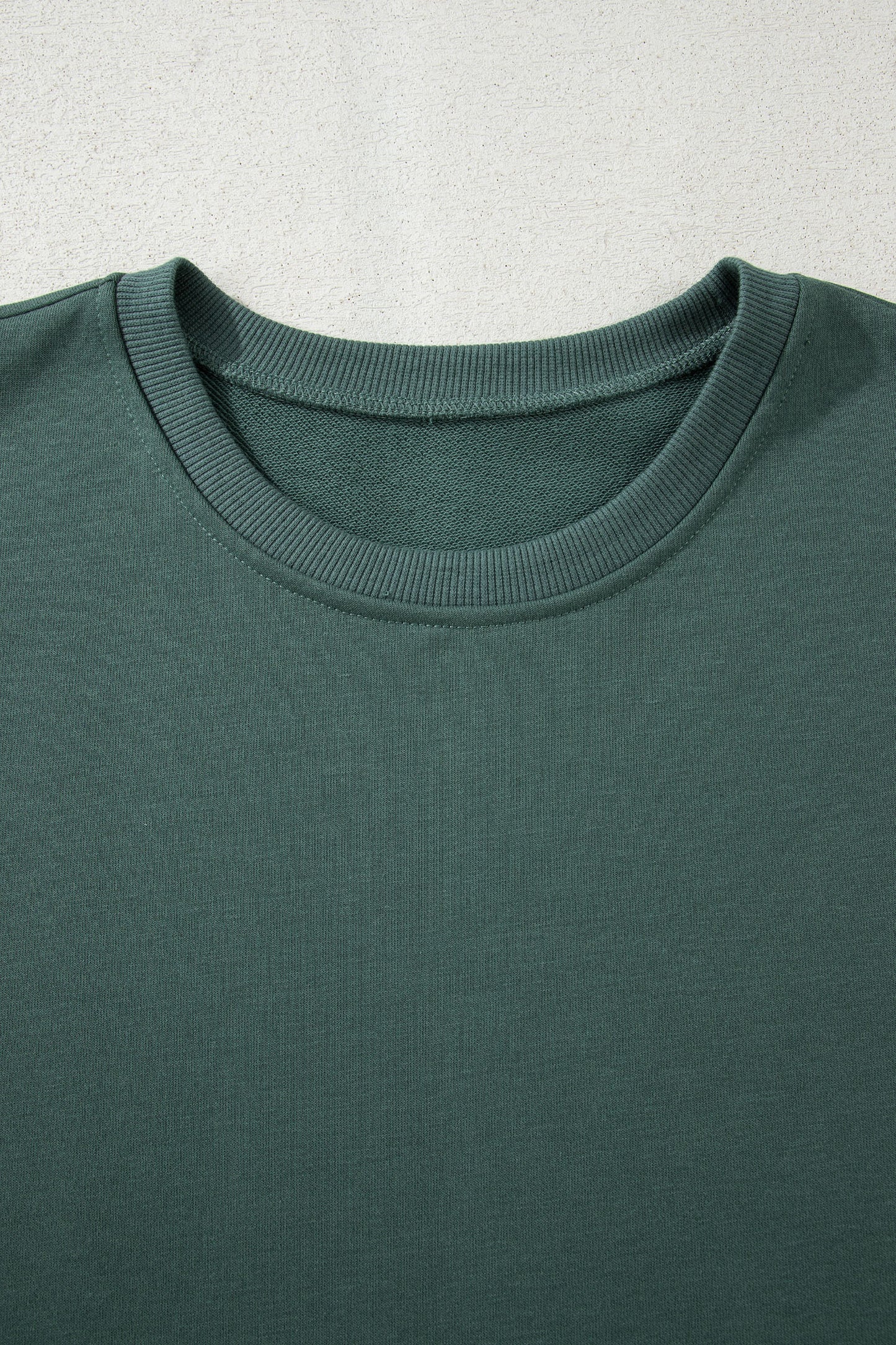 Solid Side Slit Sweatshirt and Leggings Set