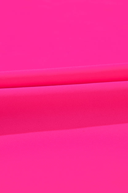 Colorblock Crisscross Straps Tie Back Flared Swimsuit