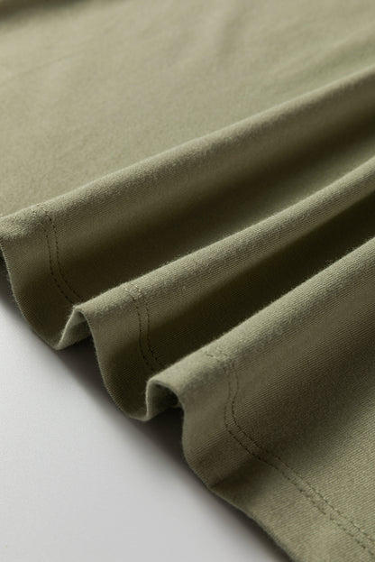 Solid Scoop Neck Long Sleeve Top