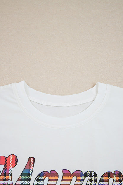 Plaid Mama Claus Tee and Nutcracker Shorts Set