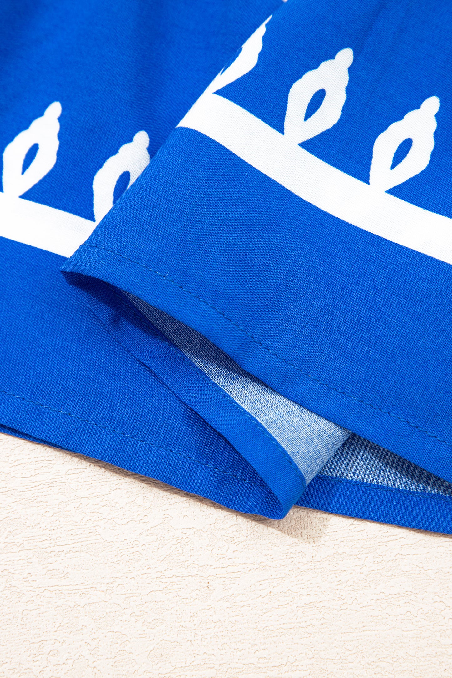 Boho Geometric Collared Button Front Mini Dress