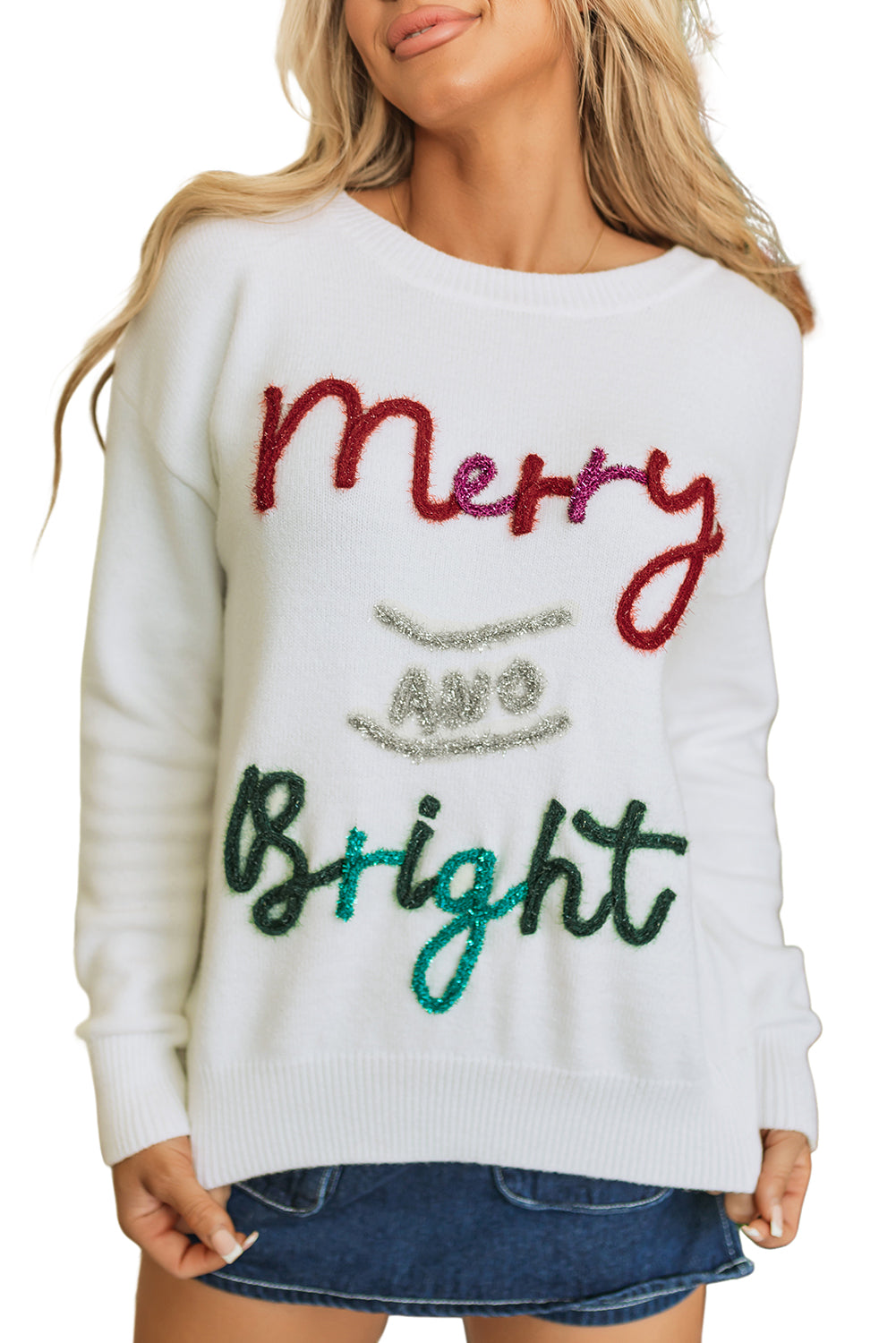 Merry and Bright Christmas Sweater