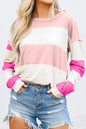 Colorblock Stripe Long Sleeve Top