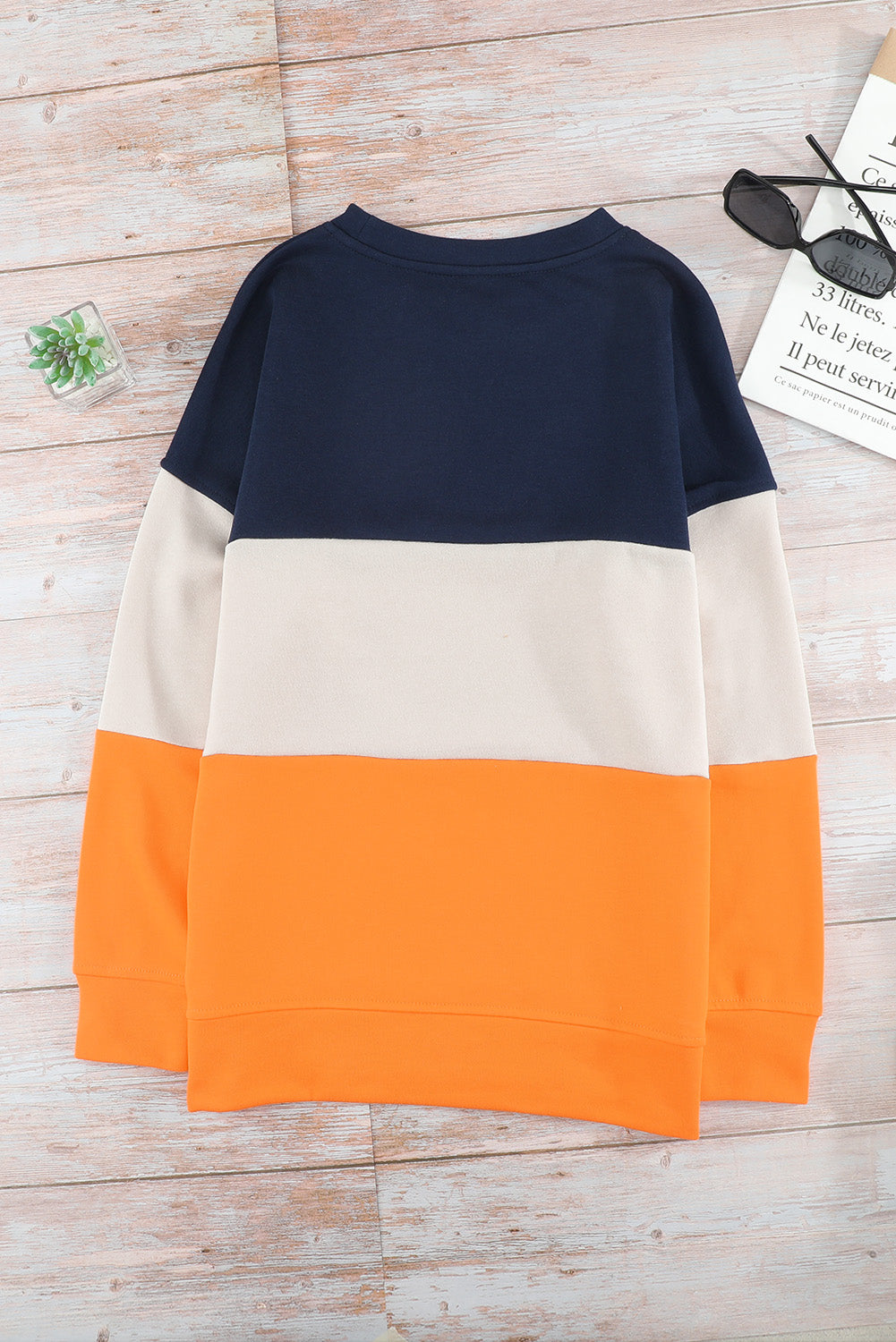 Colorblock Drop Shoulder Sweatshirt