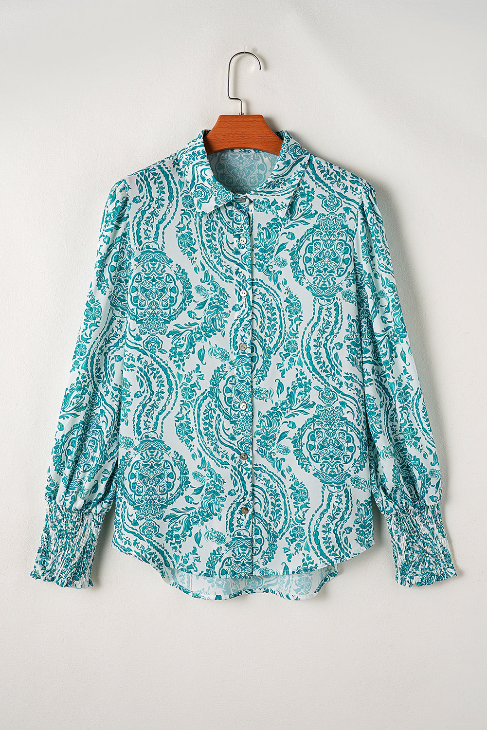 Paisley Long Sleeve Buttoned Shirt