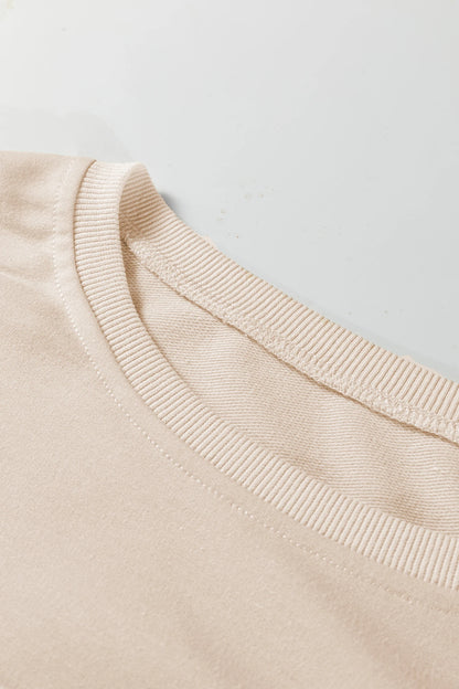 Plus Size Flower Patched Mineral Wash Top