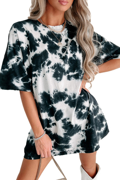 Tie-dye Round Neck Top