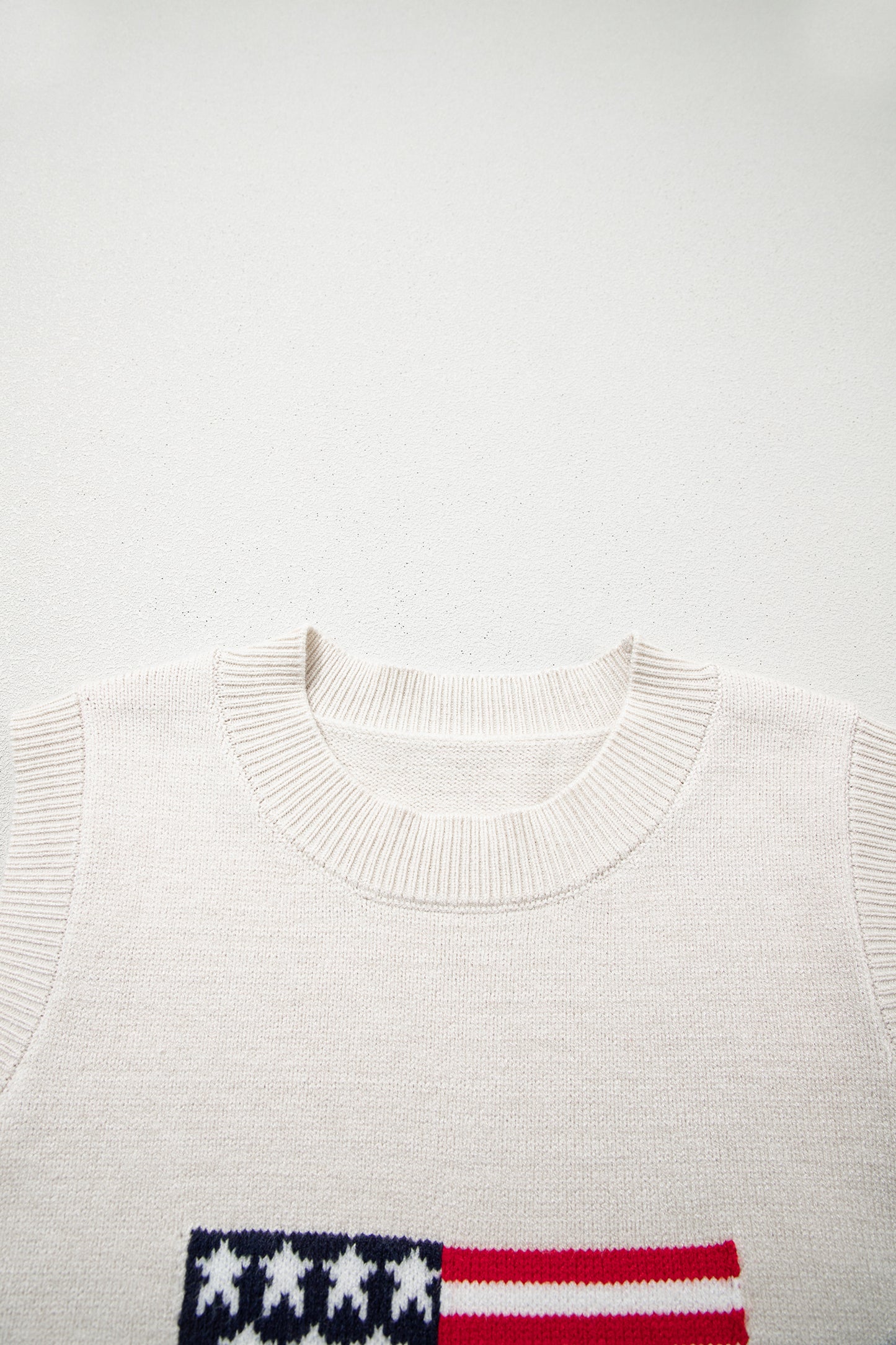 Americana USA Flag Sleeveless Knit Sweater
