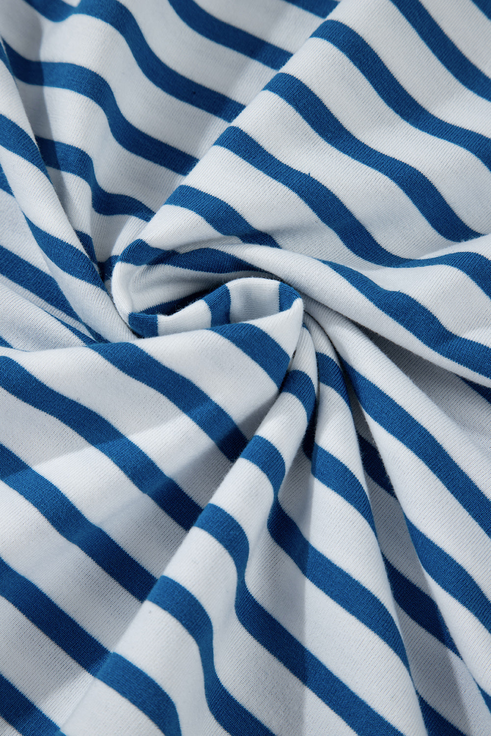 Stripe Drop Shoulder Crewneck Sweatshirt