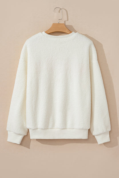 HOWDY Sherpa Pullover Sweatshirt