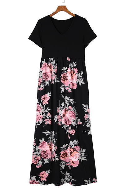 Floral Empire Waist Maxi Dress