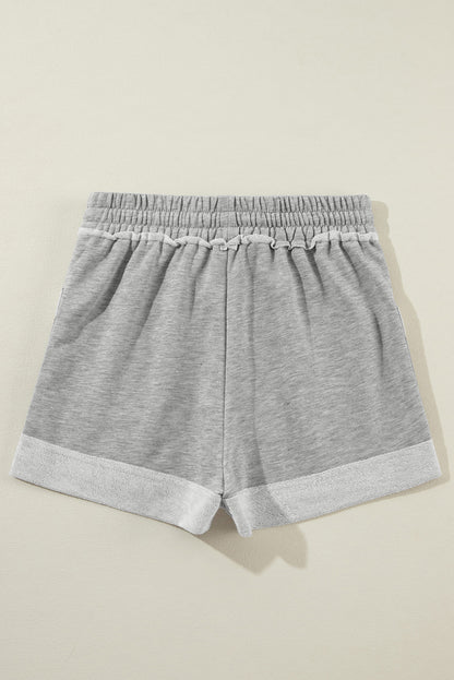 Pocketed Drawstring Waist Shorts