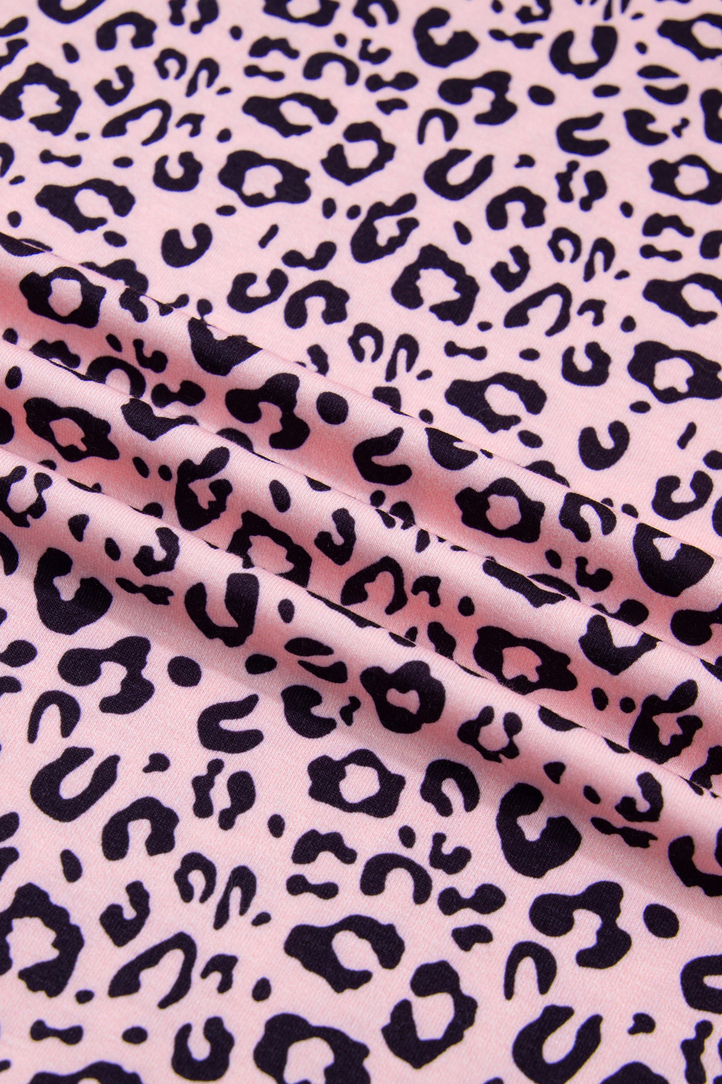 Plus Size Leopard Stripe Contrast Patchwork Tee