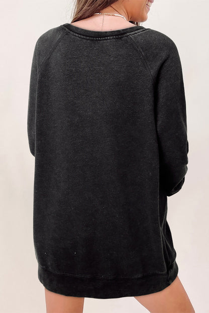 Vintage Washed Crewneck Pullover Sweatshirt