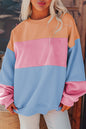 Colorblock Drop Shoulder Sweatshirt