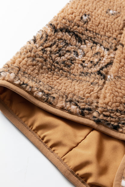 Western Paisley Sherpa Pocketed Vest