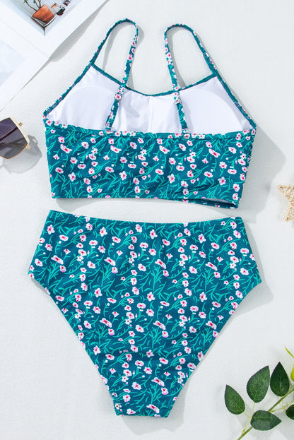 Floral Smocked Bikini Set