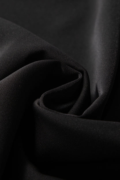 Lace Patchwork Sleeve Keyhole Neckline Blouse