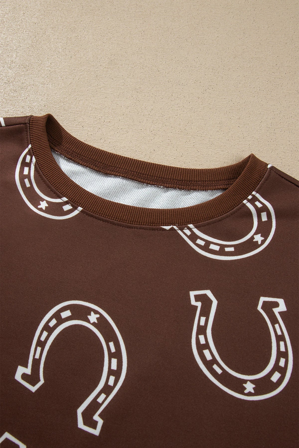 Western Horseshoe Sweatshirt & Drawstring Pant Set