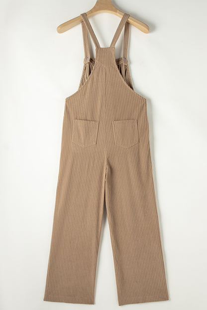 Solid Corduroy Pocketed Overall