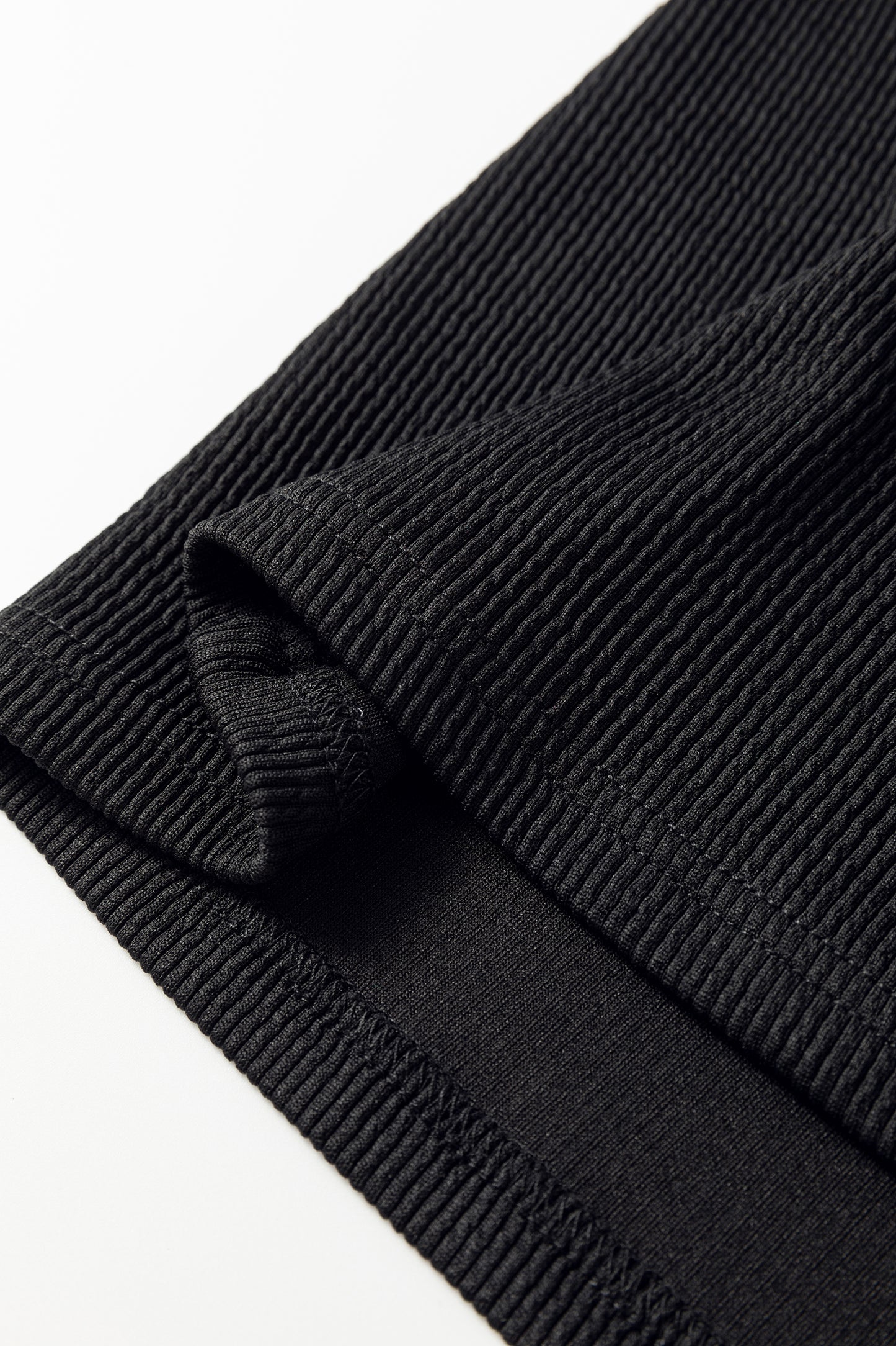 Leopard Contrast Ruffle Short Sleeve Ribbed Top