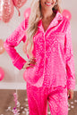 Leopard Satin Pajama Set