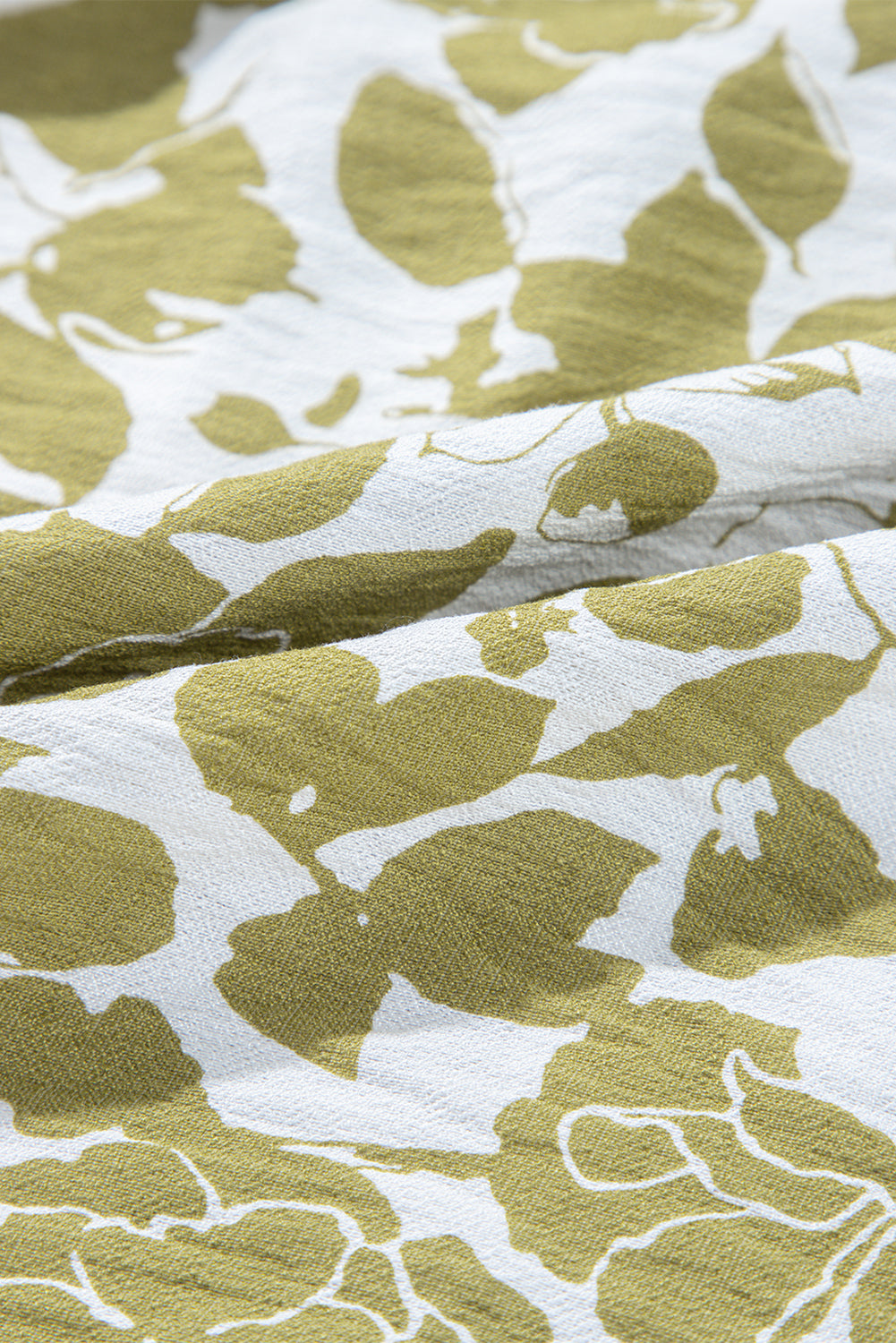 Boho Floral Smocked Square Neck Puff Sleeve Dress