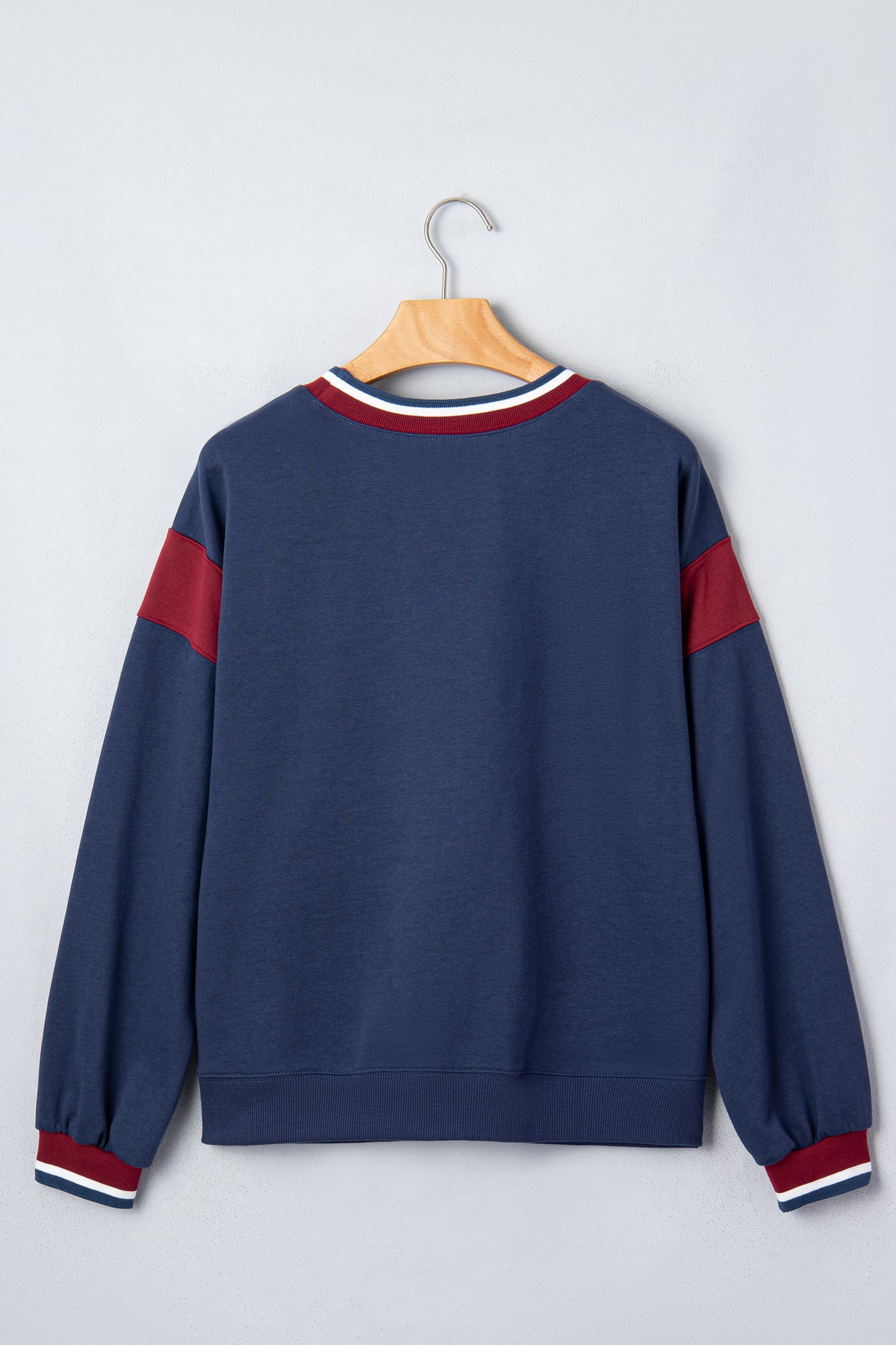ATHLETIC DIVISION Colorblock Long Sleeve Graphic Sweatshirt
