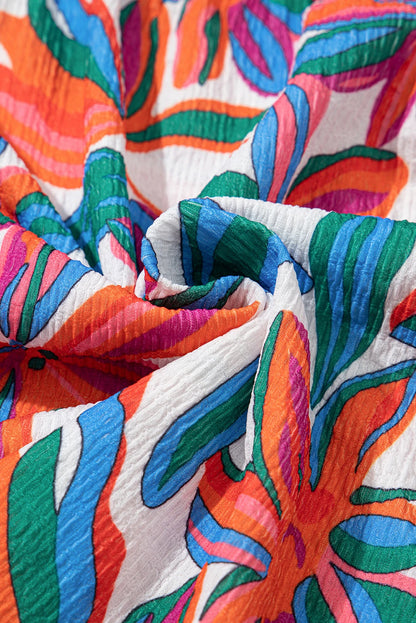 Floral Boho Ruffle Strap V-Neck Maxi Dress