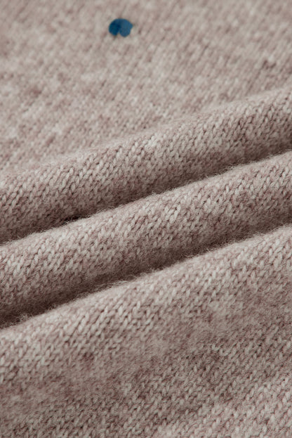 Polka Dot Drop Shoulder Sweater