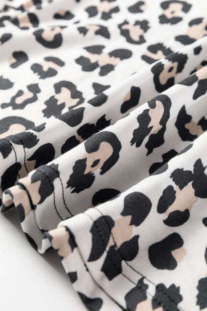 Leopard Patchwork Long Sleeve Top