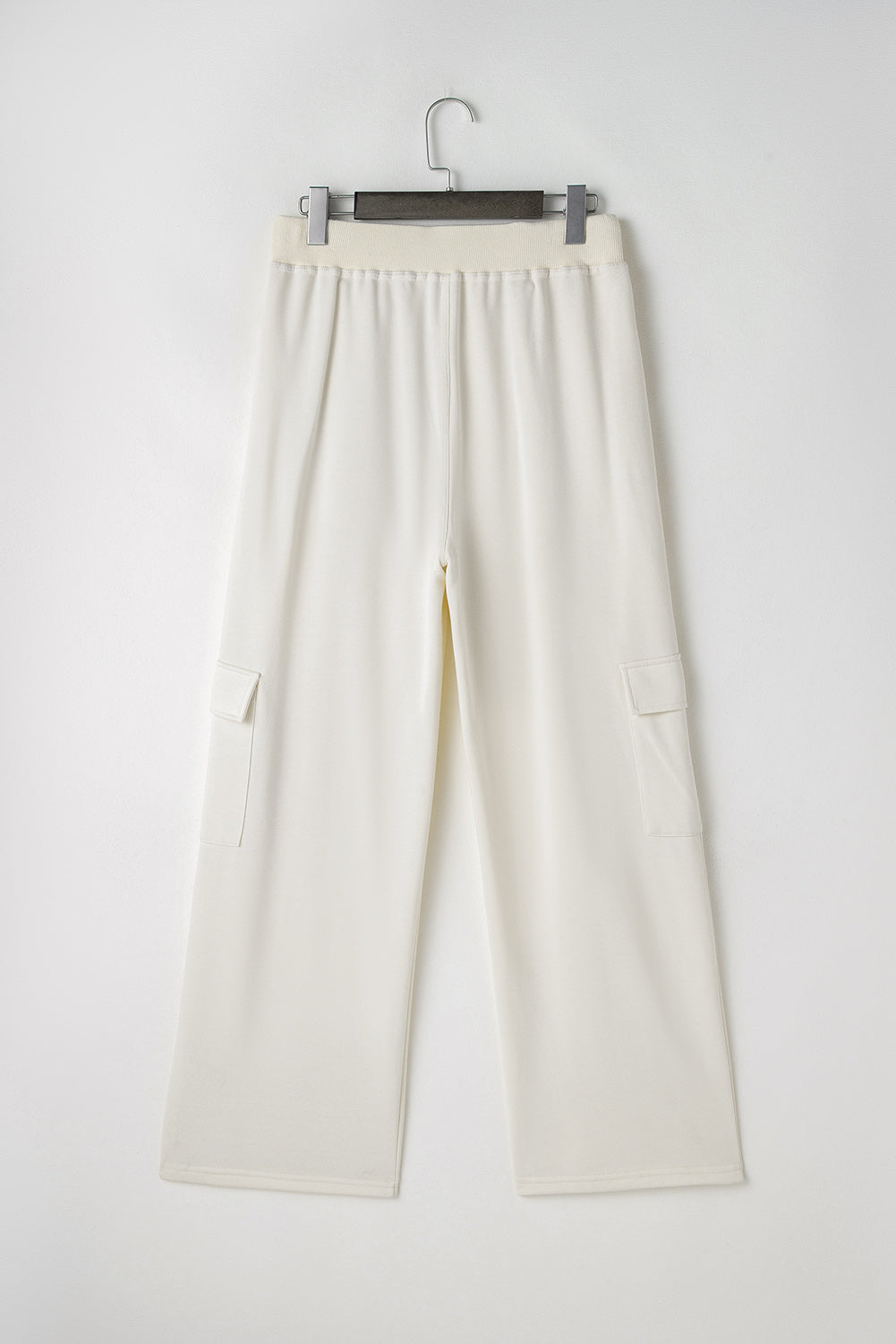 Plain Cargo High Waist Sweatpants