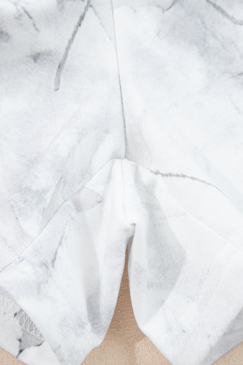 Camo Abstract Top and Elastic Waist Short Set