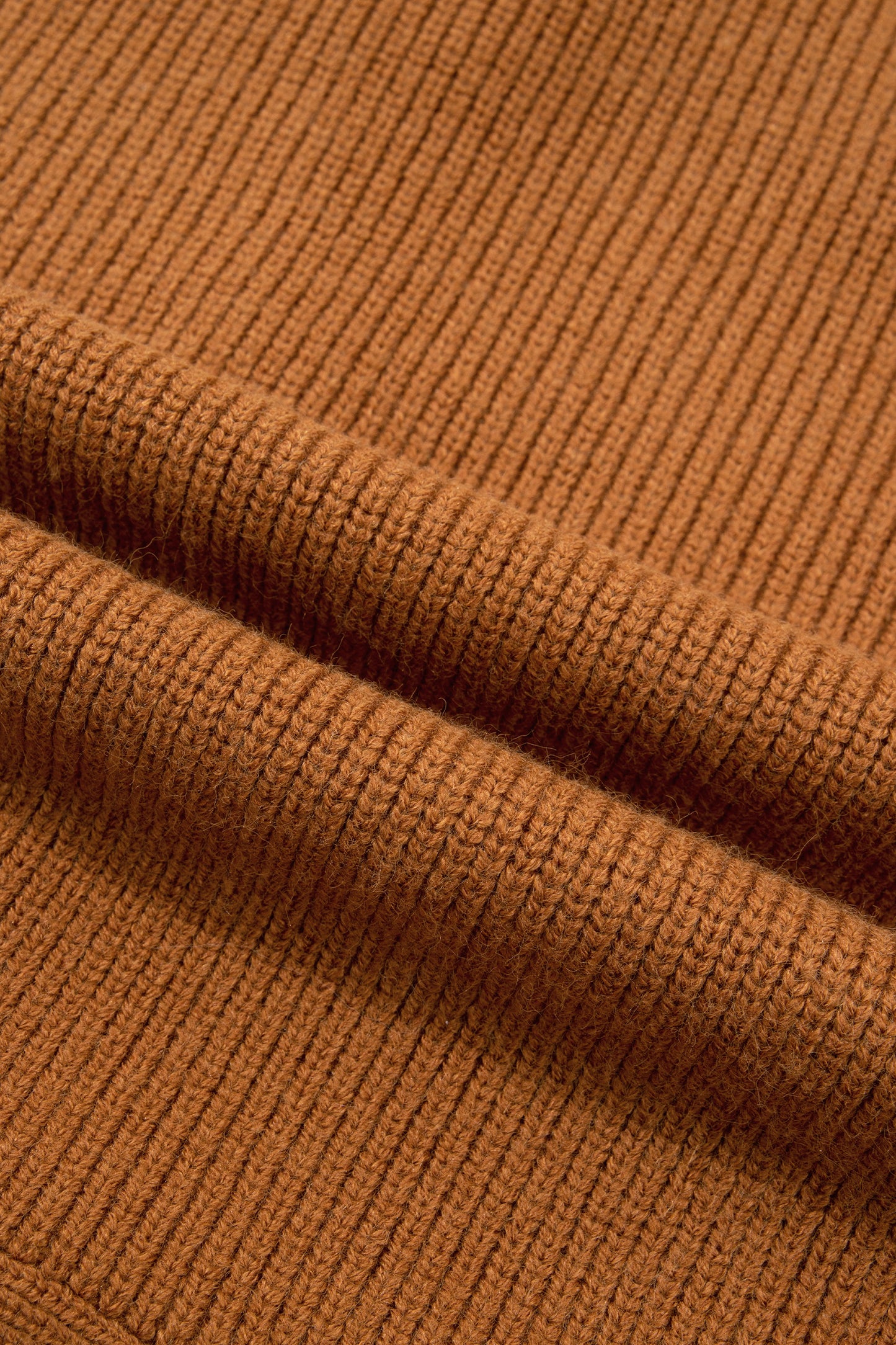 Solid Ribbed Knit Collared Button Front Cardigan
