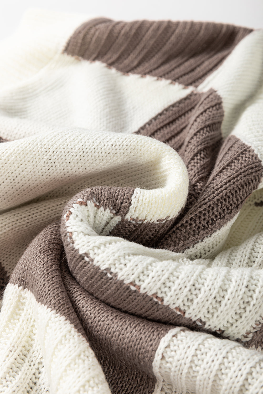 Checker Colorblock Crewneck Short Sleeve Sweater